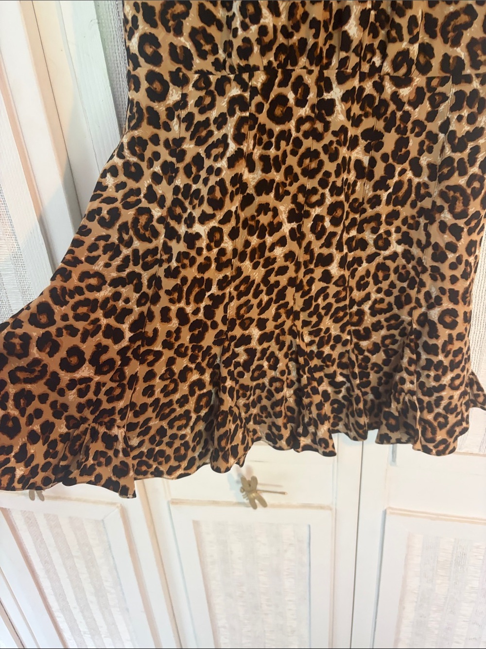 VERONICA BEARD Lila leopard puff sleeve dress Sz 4 - Picture 9 of 12